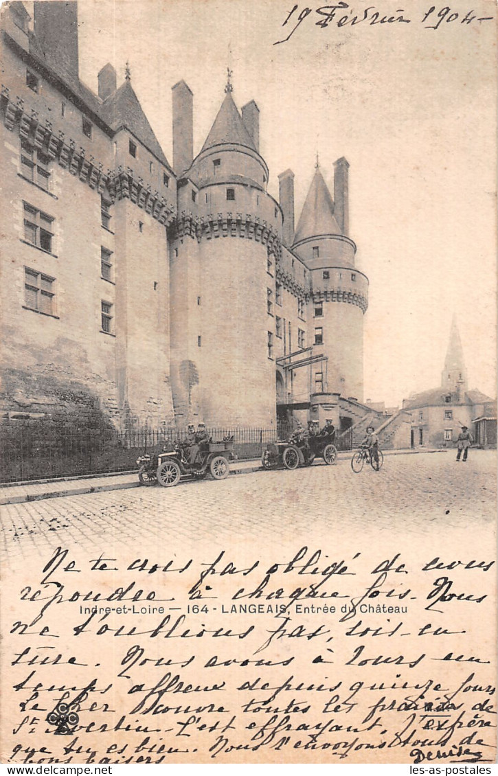 37 LANGEAIS ENTREE DU CHÂTEAU - Langeais