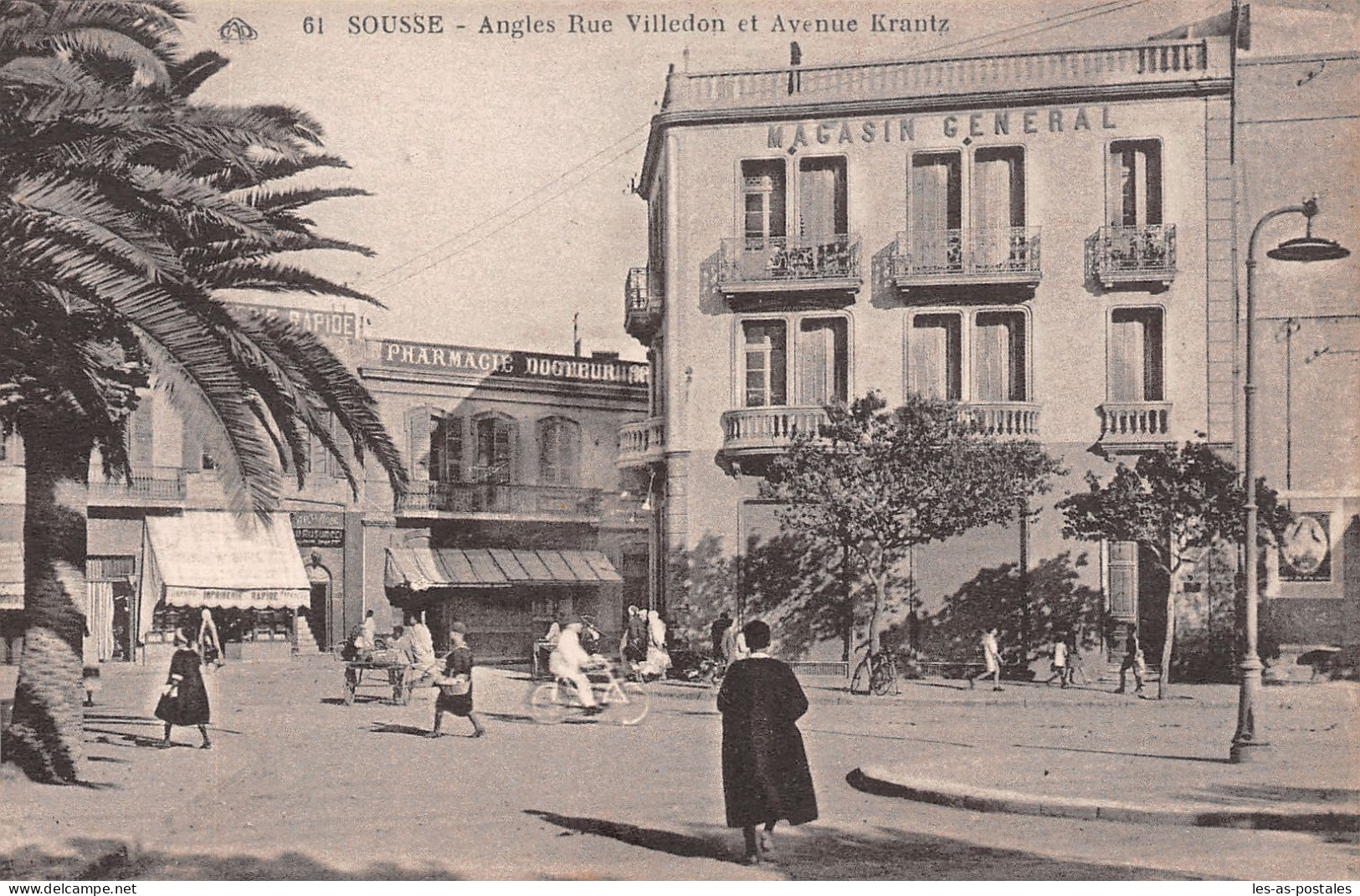 TUNISIE SOUSSE RUE VILLEBON - Tunesien