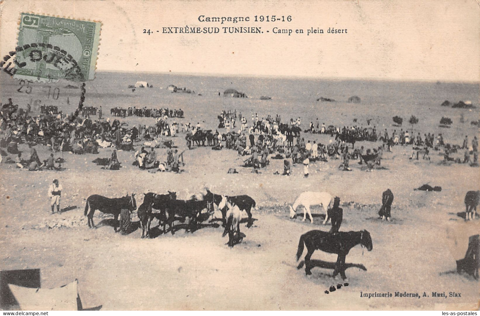 TUNISIE CAMP EN PLEIN DESERT - Tunesië