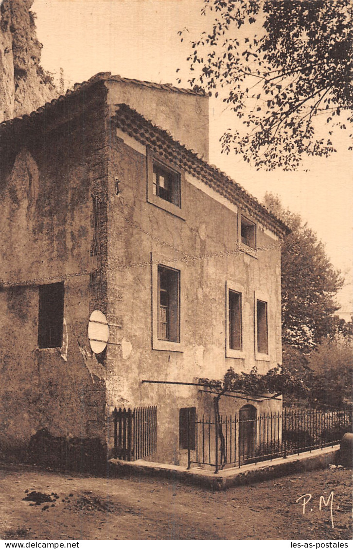 84 FONTAINE DE VAUCLUSE MUSEE DE PETRARQUE - Andere & Zonder Classificatie