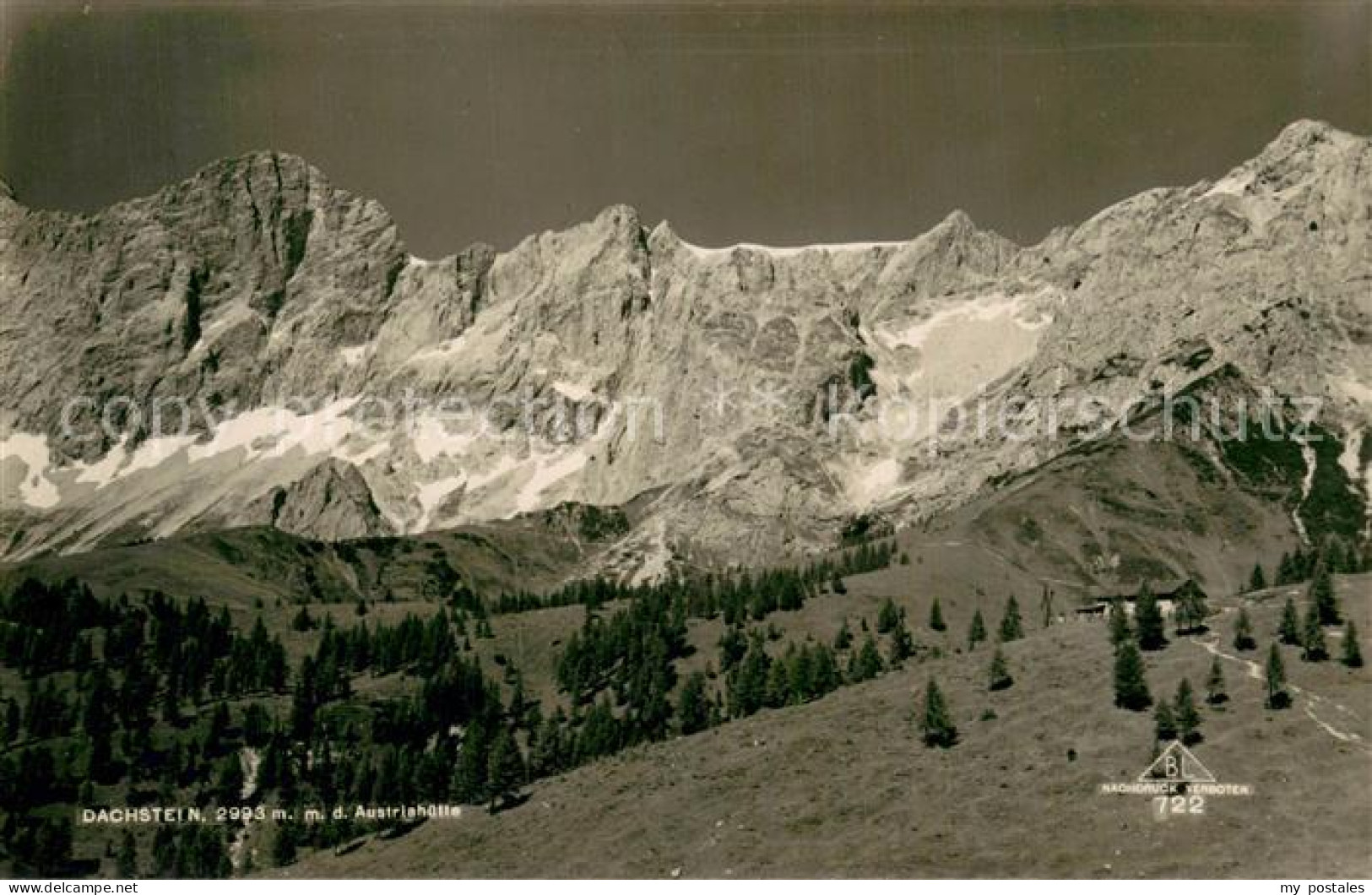 73780780 Austriahuette 1638m Dachstein AT Panorama Berghuette Dachsteingebirge  - Autres & Non Classés