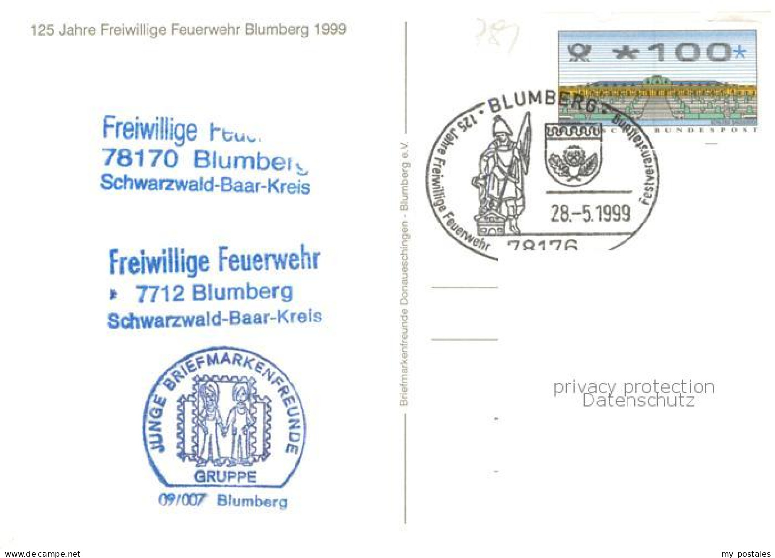 73780727 Blumberg Baden 125 Jahre Freiwillige Feuerwehr Blumberg Blumberg Baden - Otros & Sin Clasificación