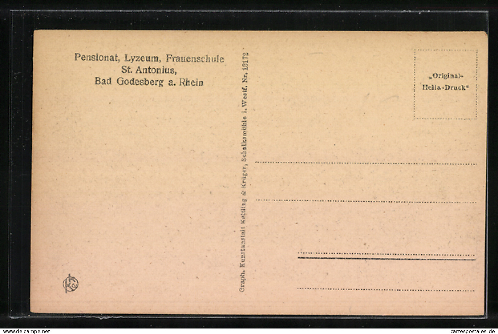 AK Bad Godesberg, Pensionat Und Lyzeum St. Antonius, Frauenschule  - Autres & Non Classés