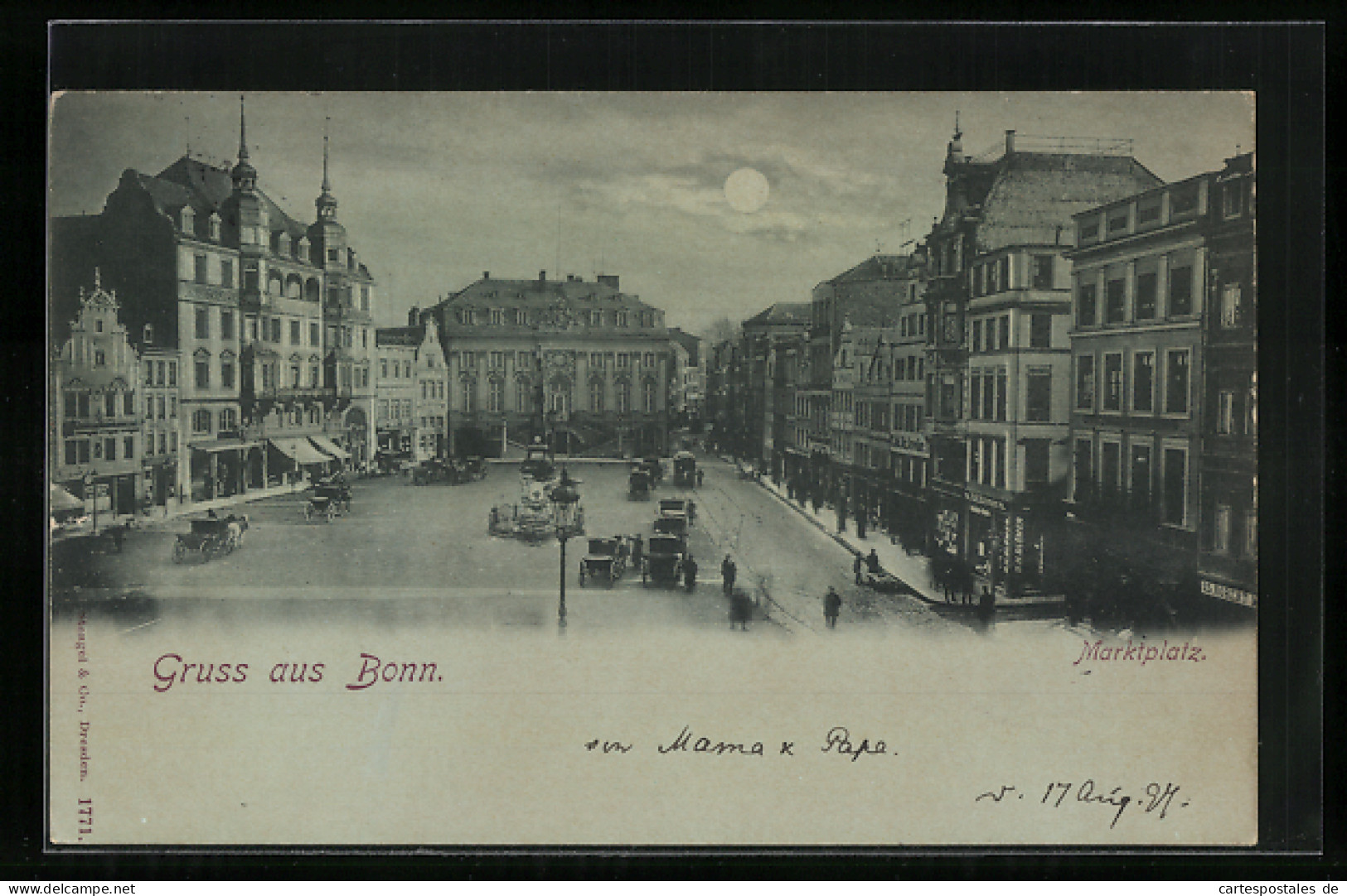 AK Bonn, Marktplatz Mit Geschäften  - Bonn