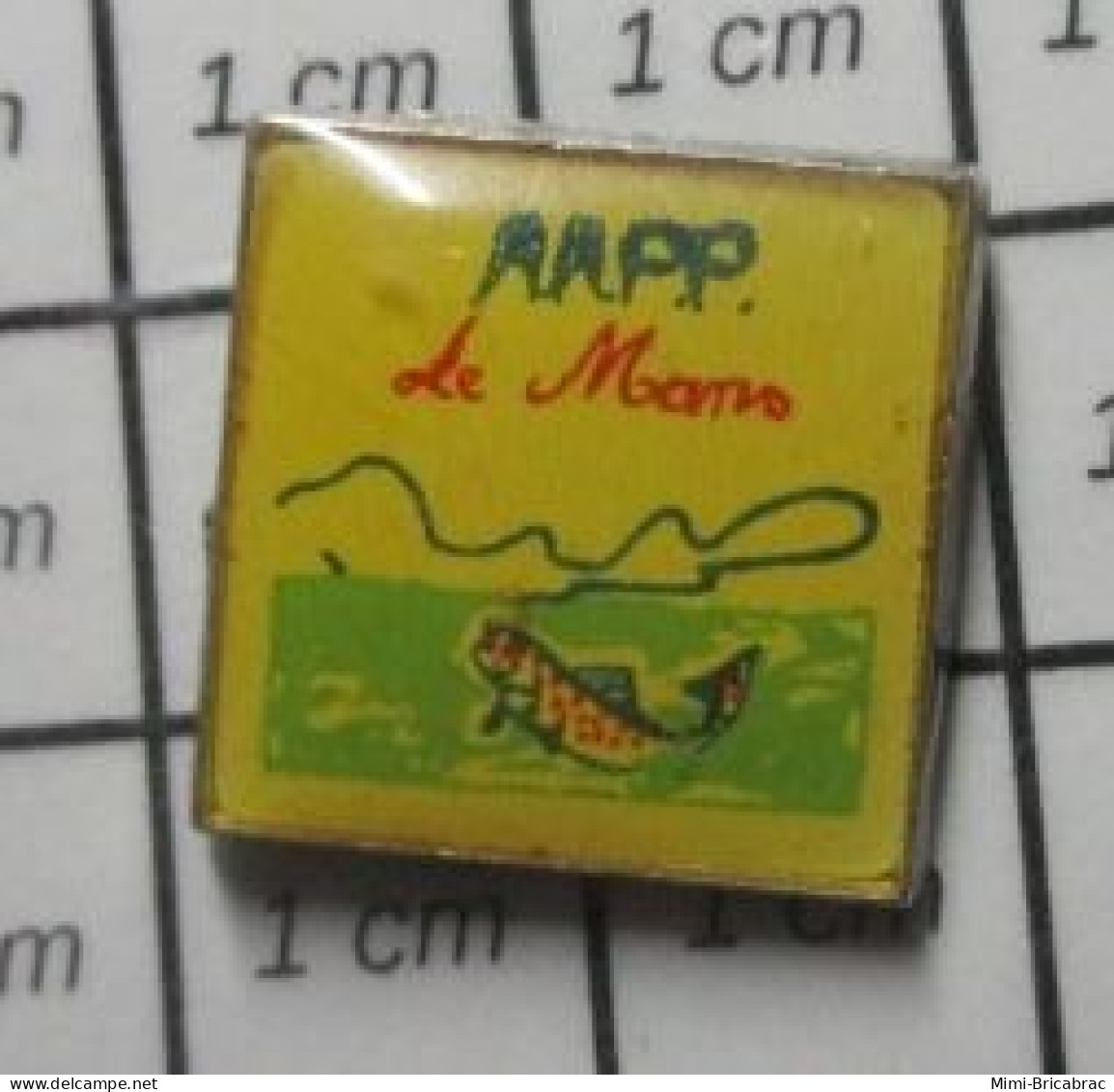 1416A Pin's Pins / Beau Et Rare / ANIMAUX / POISSON TRUITE AAPP LE MANS 1992 ASSOCIATION PECHE - Animals