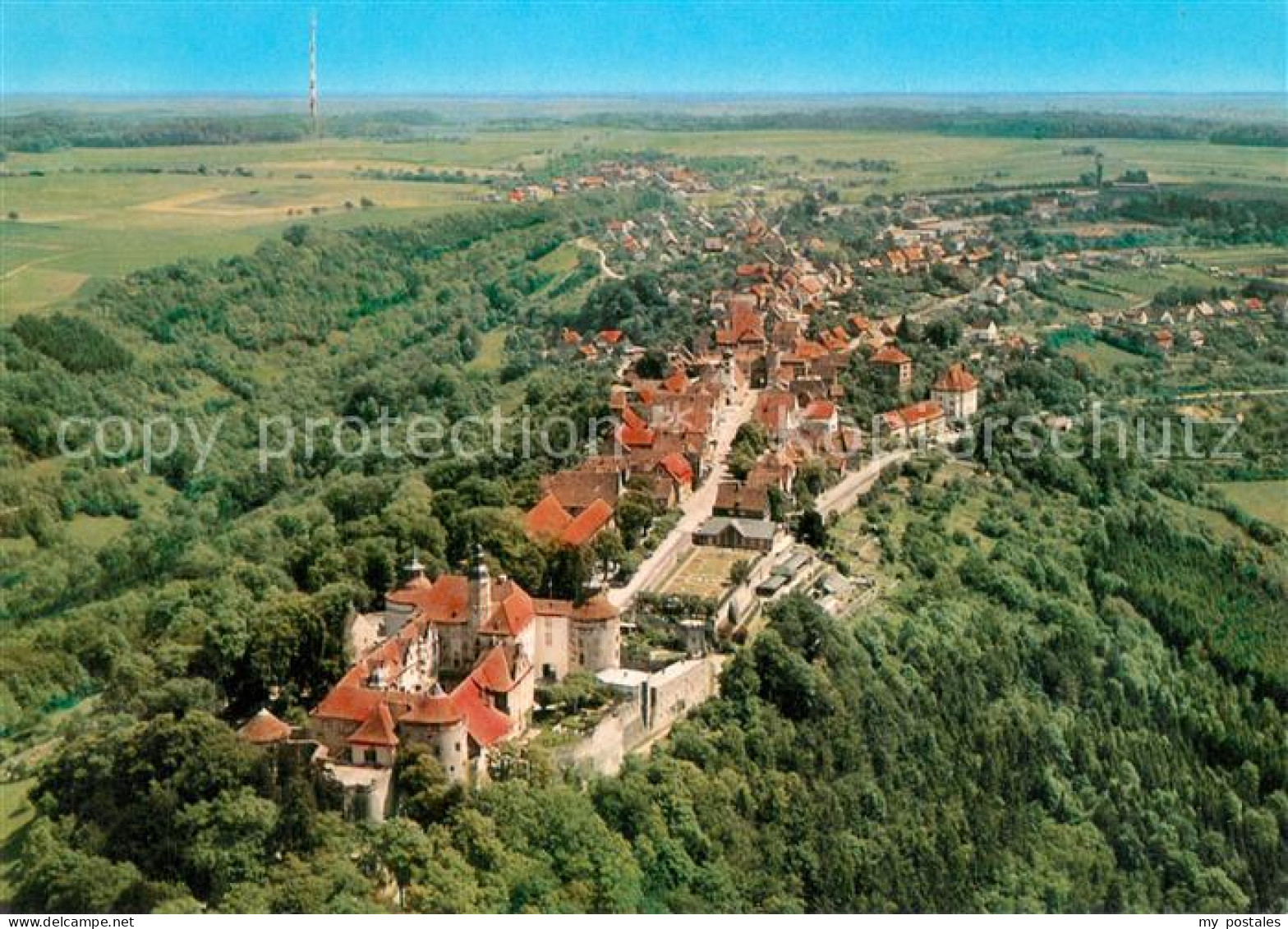 73780468 Langenburg Wuerttemberg Schloss Langenburg Fliegeraufnahme Langenburg W - Sonstige & Ohne Zuordnung