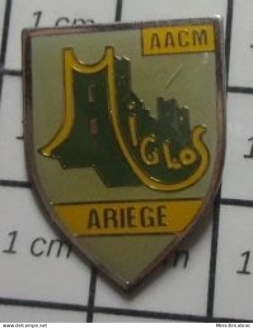 713A Pin's Pins / Beau Et Rare / VILLES / MIGLOS ARIEGE AACM - Städte