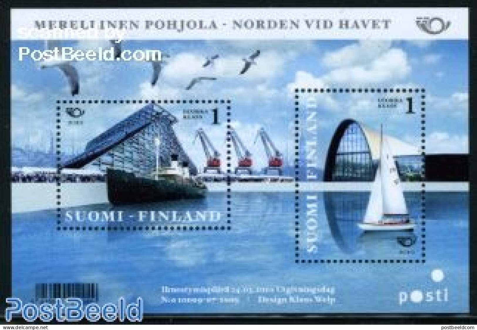Finland 2010 Norden S/s, Mint NH, History - Transport - Europa Hang-on Issues - Ships And Boats - Ungebraucht
