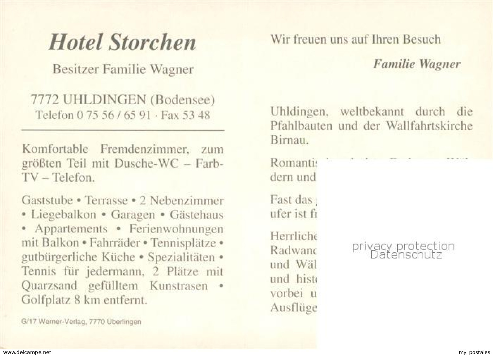 73780286 Uhldingen-Muehlhofen Hotel Storchen Garten Terrasse Zimmer Uhldingen-Mu - Andere & Zonder Classificatie