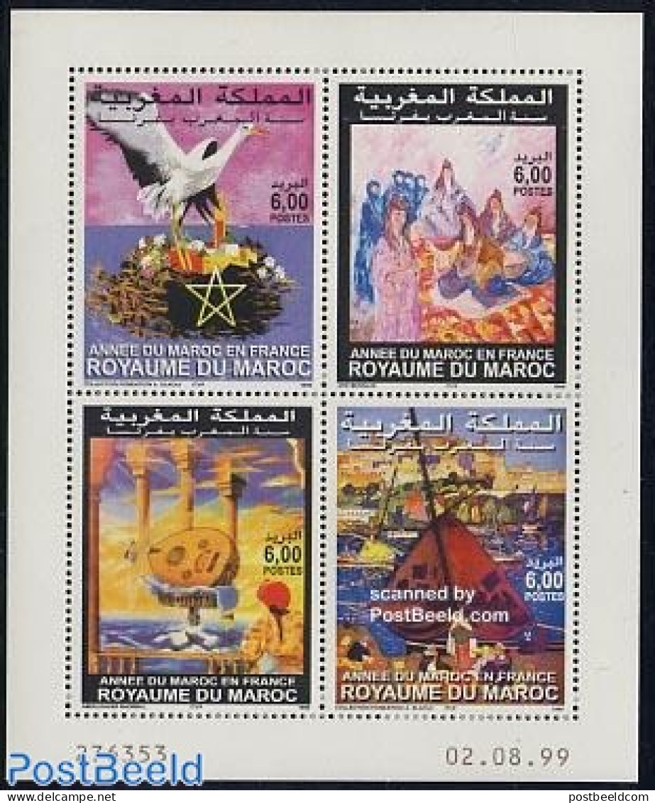 Morocco 1999 Morocco Year 4v [+], Mint NH, Nature - Transport - Birds - Ships And Boats - Art - Modern Art (1850-prese.. - Boten