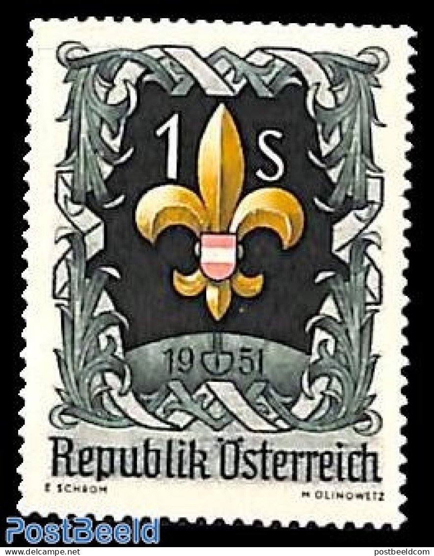 Austria 1951 World Jamboree 1v, Mint NH, Sport - Scouting - Ungebraucht