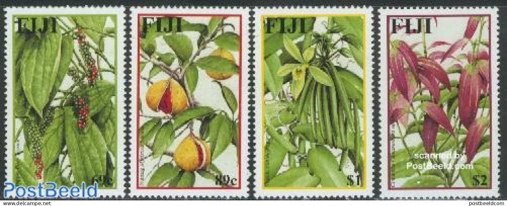 Fiji 2002 Plants 4v, Mint NH, Nature - Flowers & Plants - Other & Unclassified