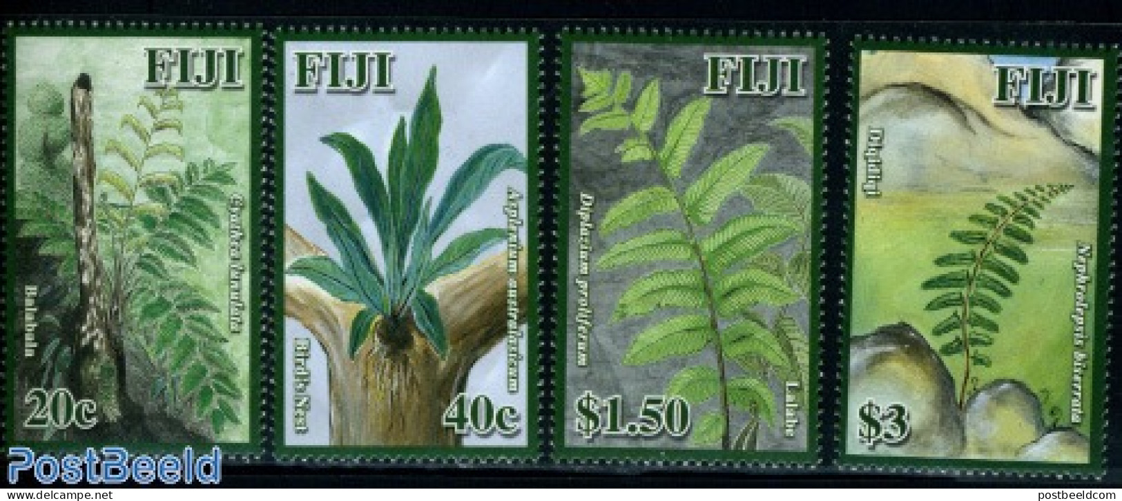 Fiji 2009 Plants 4v, Mint NH, Nature - Flowers & Plants - Other & Unclassified