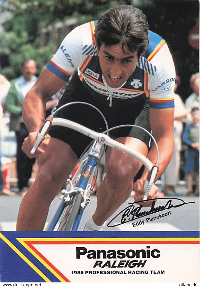 Vélo Coureur Cycliste Belge Eddy Planckaert - Team Panosonic - Cycling - Cyclisme - Ciclismo - Wielrennen - Signée  - Ciclismo