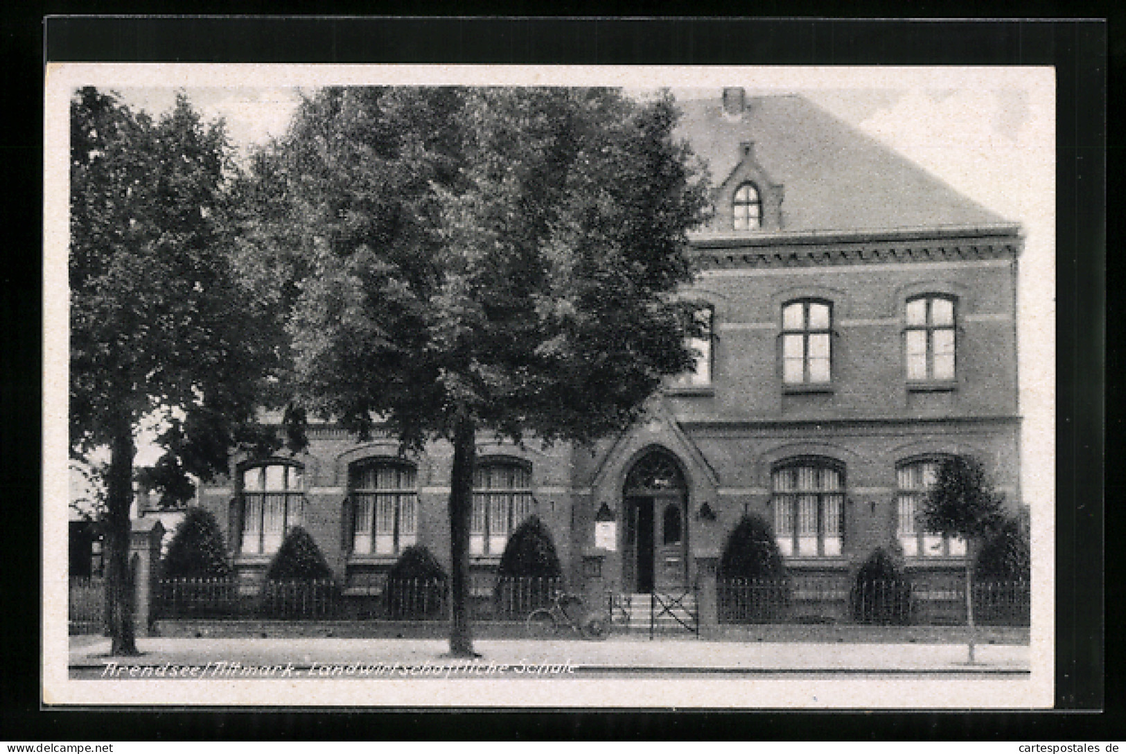 AK Arendsee /Altmark, Landwirtschaftliche Schule, Frontansicht  - Andere & Zonder Classificatie