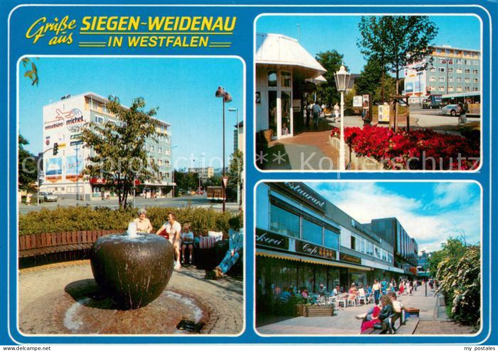 73780119 Weidenau Sieg Stadtzentrum Brunnen Fussgaengerzone Weidenau Sieg - Siegen