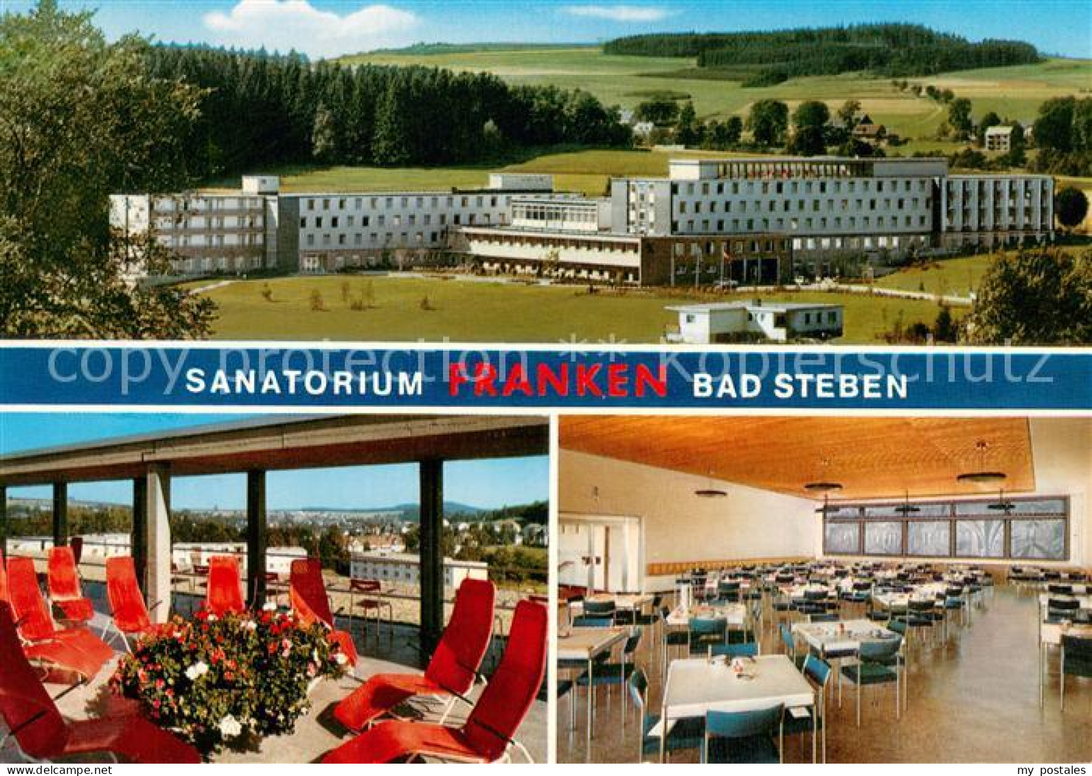 73780107 Bad Steben Sanatorium Franken Der BfA Kurklinik Sonnenterrasse Speisesa - Bad Steben