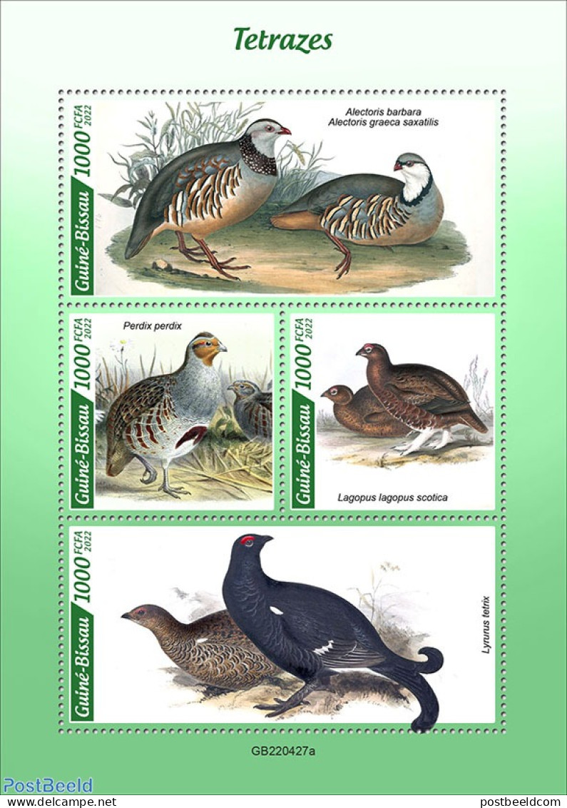 Guinea Bissau 2022 Grouse, Mint NH, Nature - Birds - Guinea-Bissau