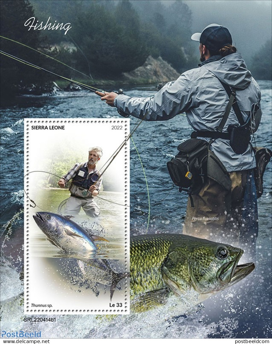 Sierra Leone 2022 Fishing, Mint NH, Nature - Fish - Fishing - Fische