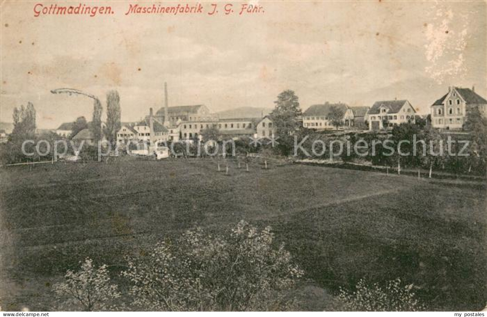 73780032 Gottmadingen Maschinenfabrik JG Fuehr Gottmadingen - Andere & Zonder Classificatie