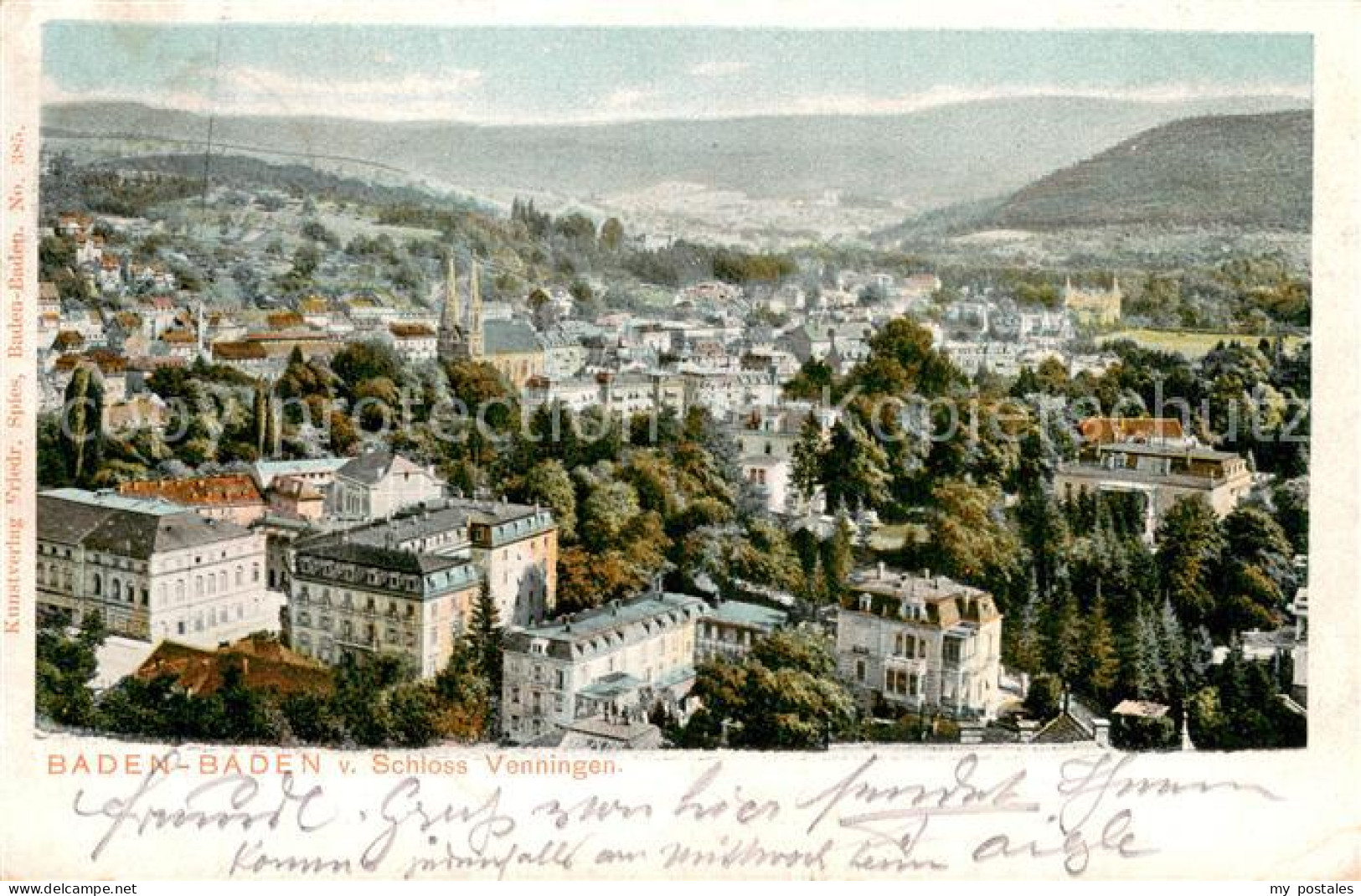 73780021 Baden-Baden Blick Vom Schloss Venningen Baden-Baden - Baden-Baden