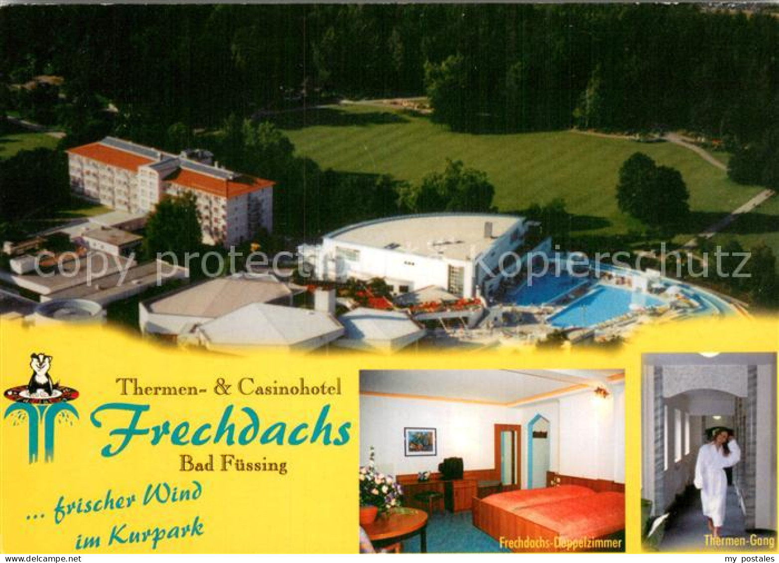 73779892 Bad Fuessing Thermen Und Casinohotel Frechdachs Fliegeraufnahme Doppelz - Bad Fuessing