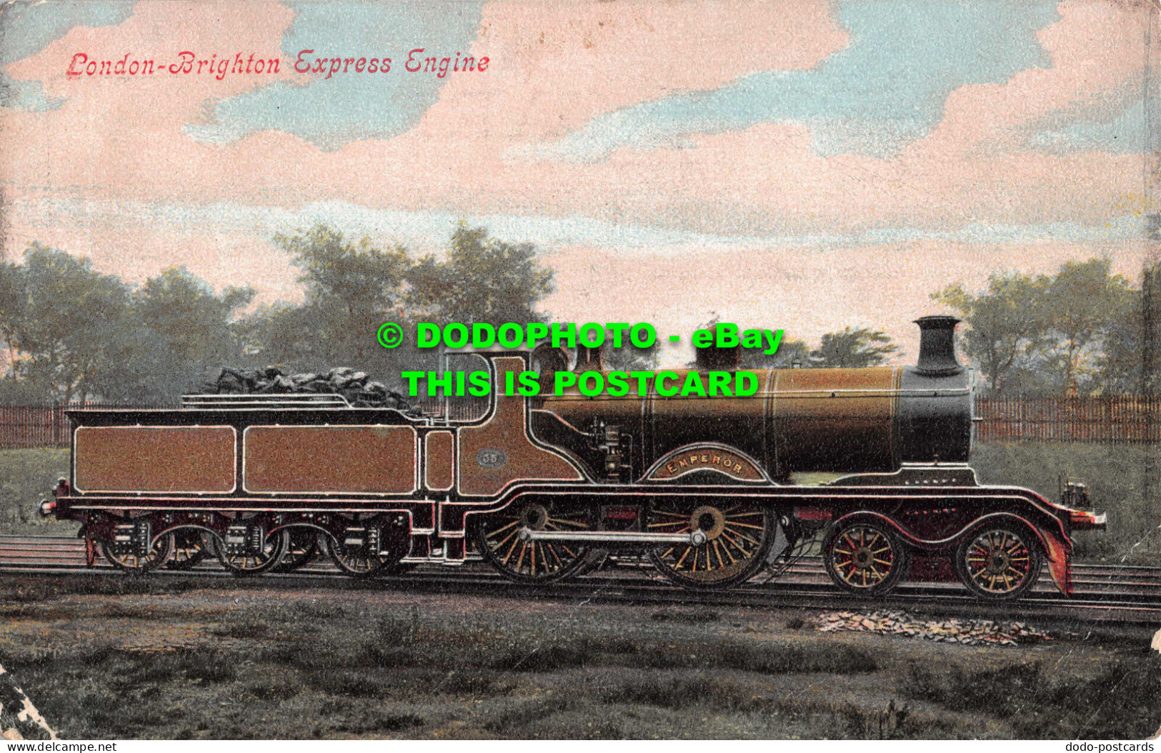 R535401 London. Brighton Express Engine. Valentines Series - Other & Unclassified