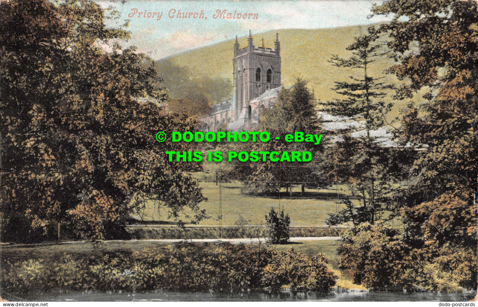 R535073 Priory Church. Malvern. Valentines Series. 1904 - World