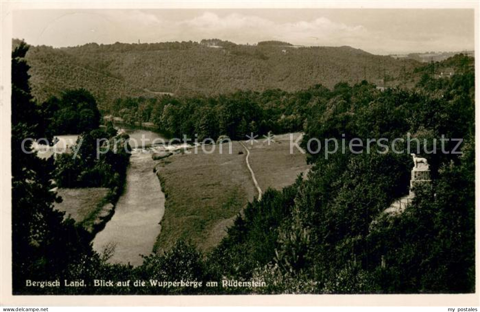 73779806 Solingen Blick Auf Die Wupperberge Am Ruedenstein Denkmal Solingen - Solingen