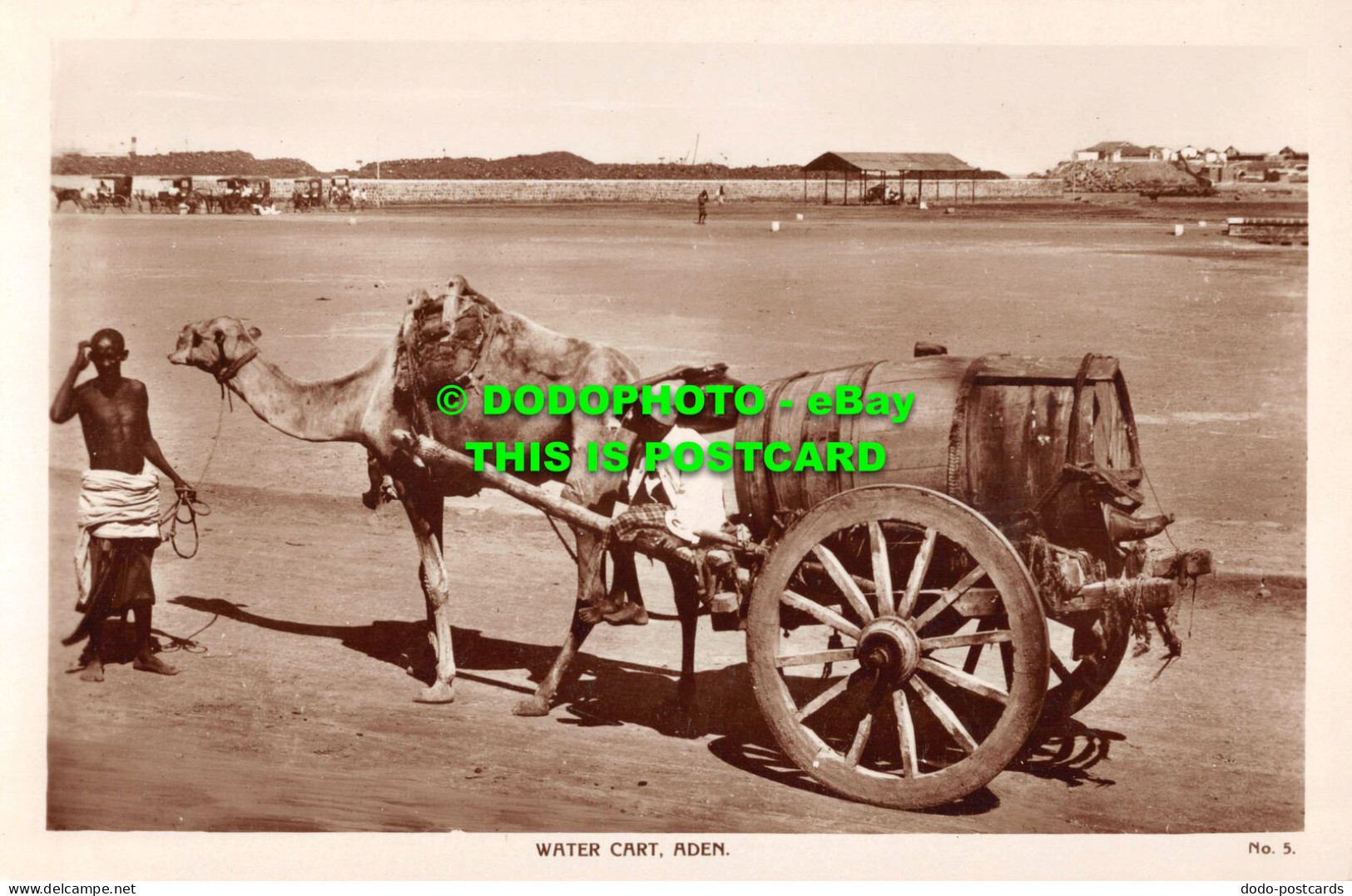 R535427 Water Cart. Aden. No. 5. Egyptian Cigarettes Factory. M. S. Lehem. RP - Monde