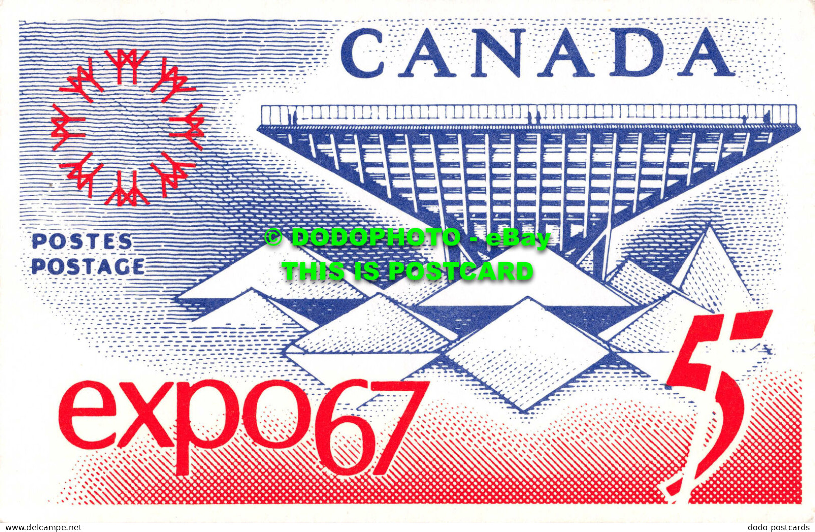 R535428 Canada. Expo 67. Postage. Postes. Reproduction Of Commemorative Stamp Sh - Monde