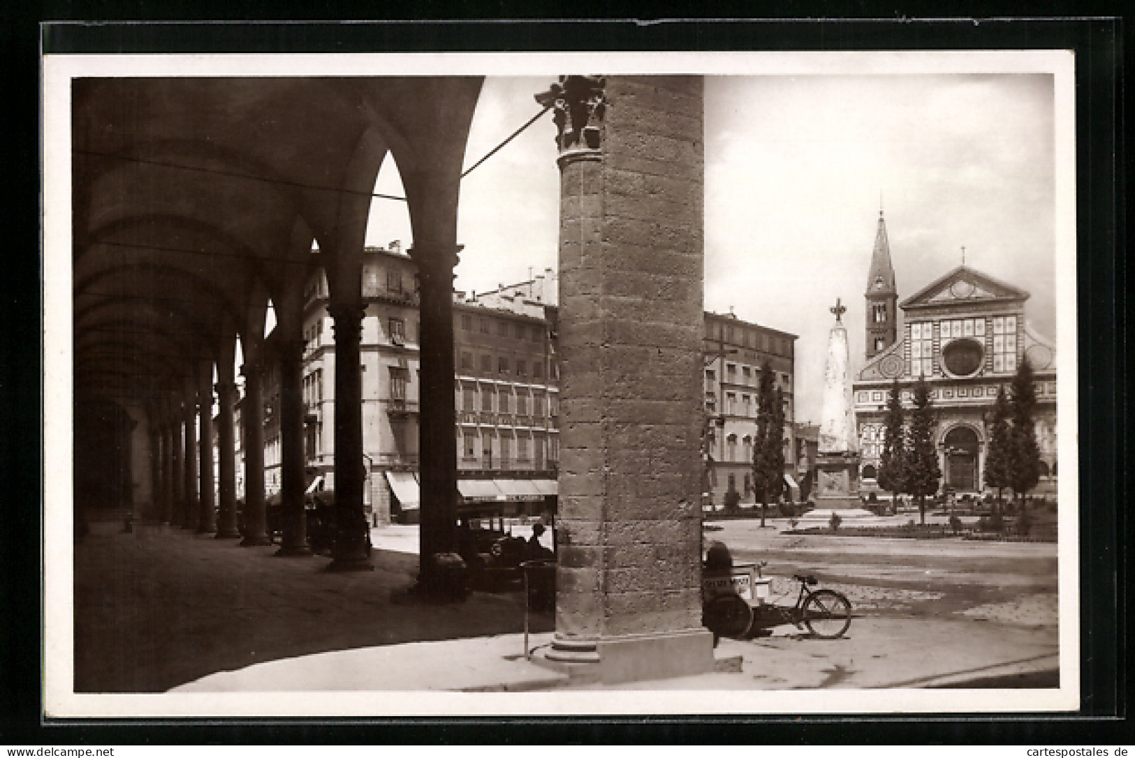 Cartolina Firenze, Piazza S. Maria Novella  - Firenze