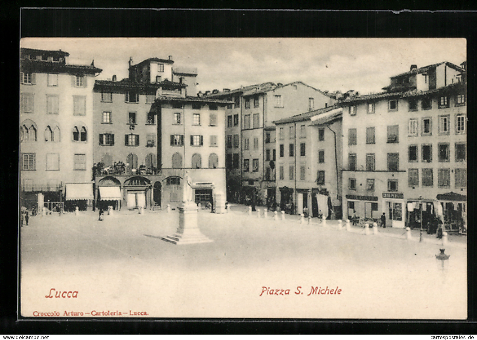 Cartolina Lucca, Piazza S. Michele  - Lucca