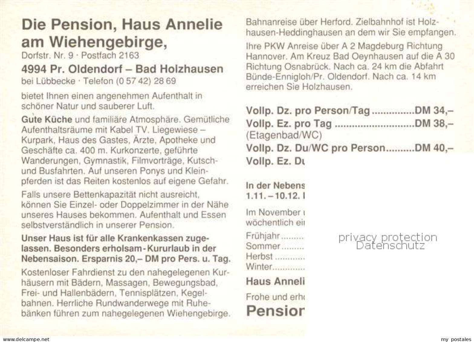 73779722 Bad Holzhausen Luebbecke Pension Haus Annelie Teilansichten Brunnen Bad - Getmold