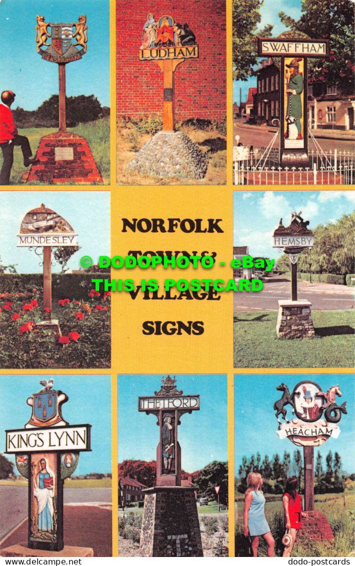 R535777 Norfolk Town And Village Signs. Photo Precision Limited. Colourmaster In - Monde