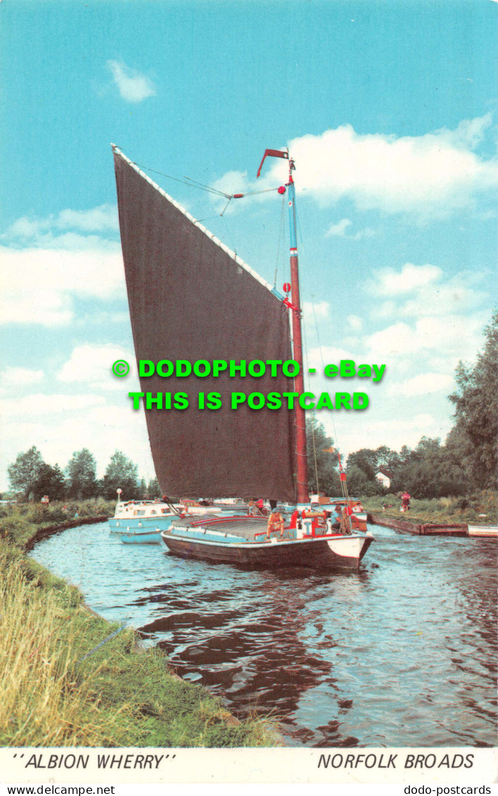 R535779 Norfolk Broads. Albion Wherry. Sapphire Card - Monde