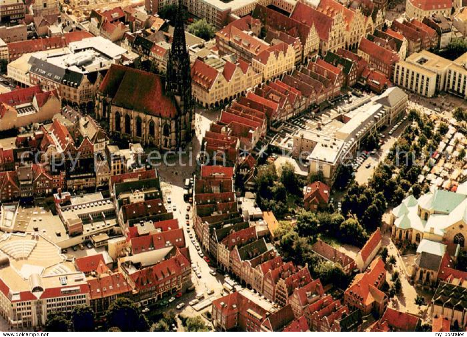 73779430 Muenster Westfalen Stadtzentrum Mit St Lambertikirche Und Prinzipalmark - Münster