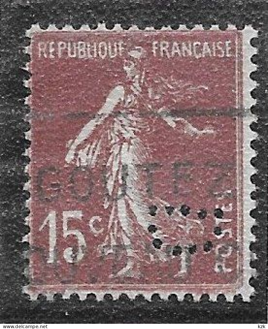 1051	N°	189	Perforé	-	D 1 - Used Stamps
