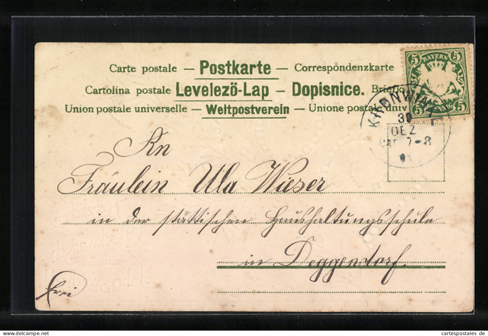 AK Verschneite Jahreszahl 1902  - Other & Unclassified