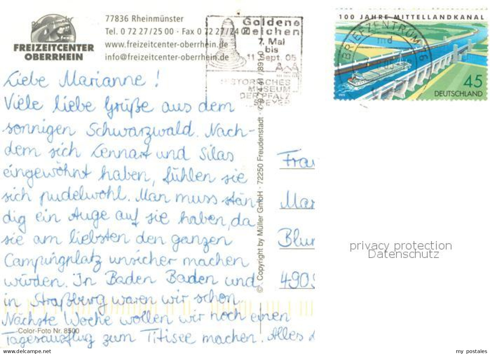 73779340 Rheinmuenster Freizeitcenter Oberrhein Fliegeraufnahme Rheinmuenster - Otros & Sin Clasificación