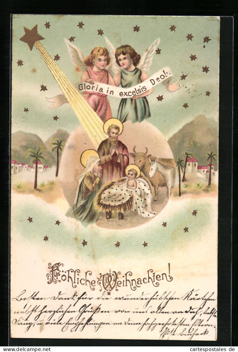 AK Jesuskind In Der Krippe Zu Weihnachten  - Sonstige & Ohne Zuordnung