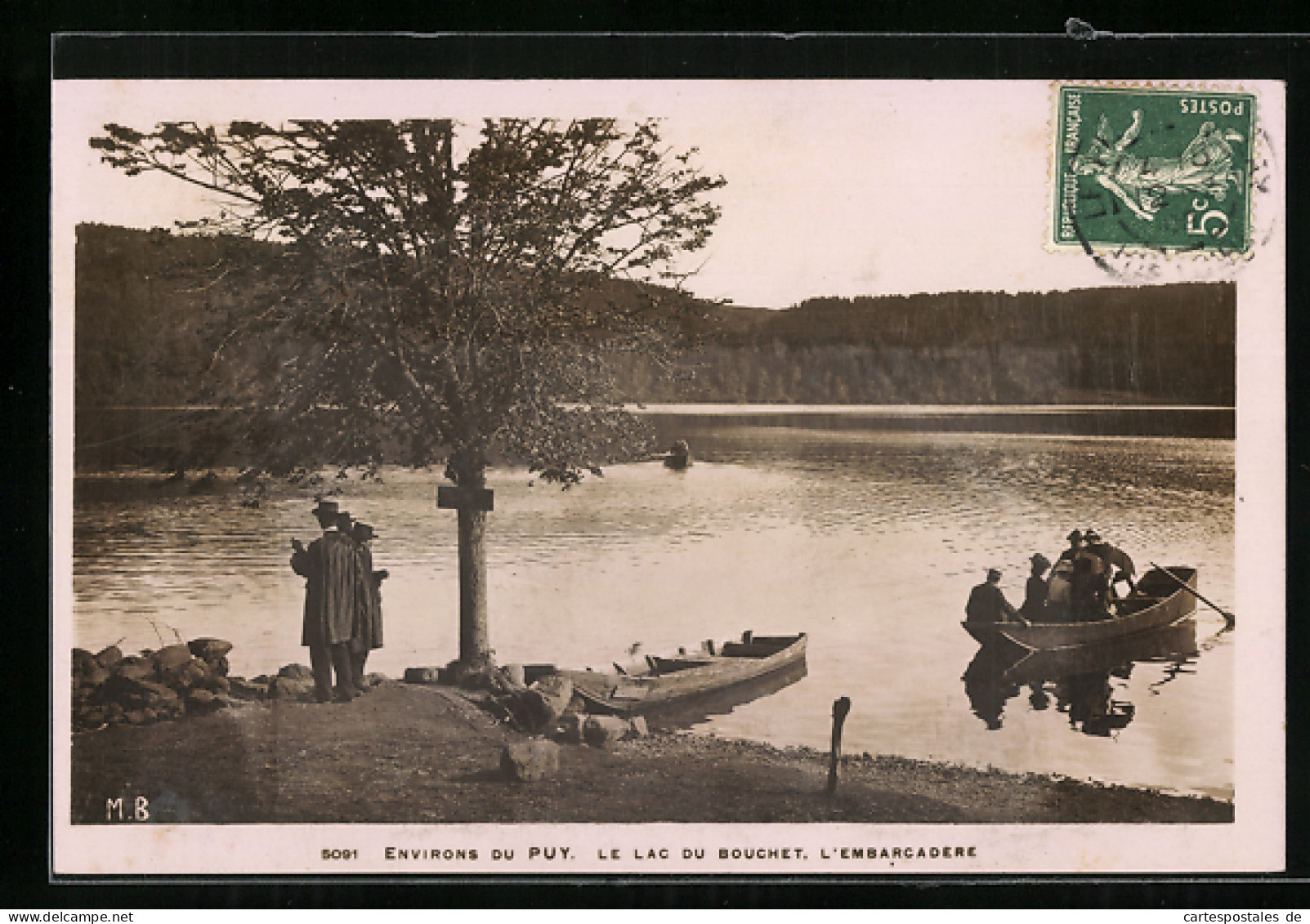 CPA La Puy, Le Lac Du Bouchet, L`Embarcadere  - Autres & Non Classés