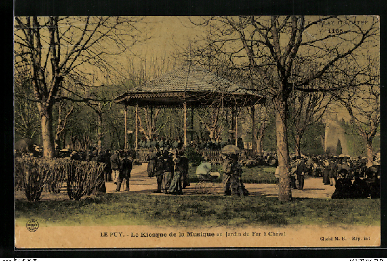 CPA Le Puy, Le Kiosque De La Musique Au Jardin Du Fer à Cheval  - Autres & Non Classés