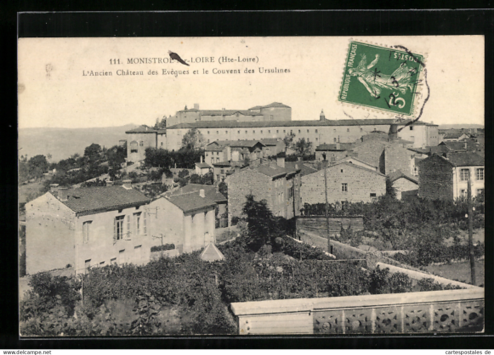 CPA Monistrol-sur-Loire, L`Ancien Chateau Des Eveques Et Le Couvent Des Ursulines  - Monistrol Sur Loire