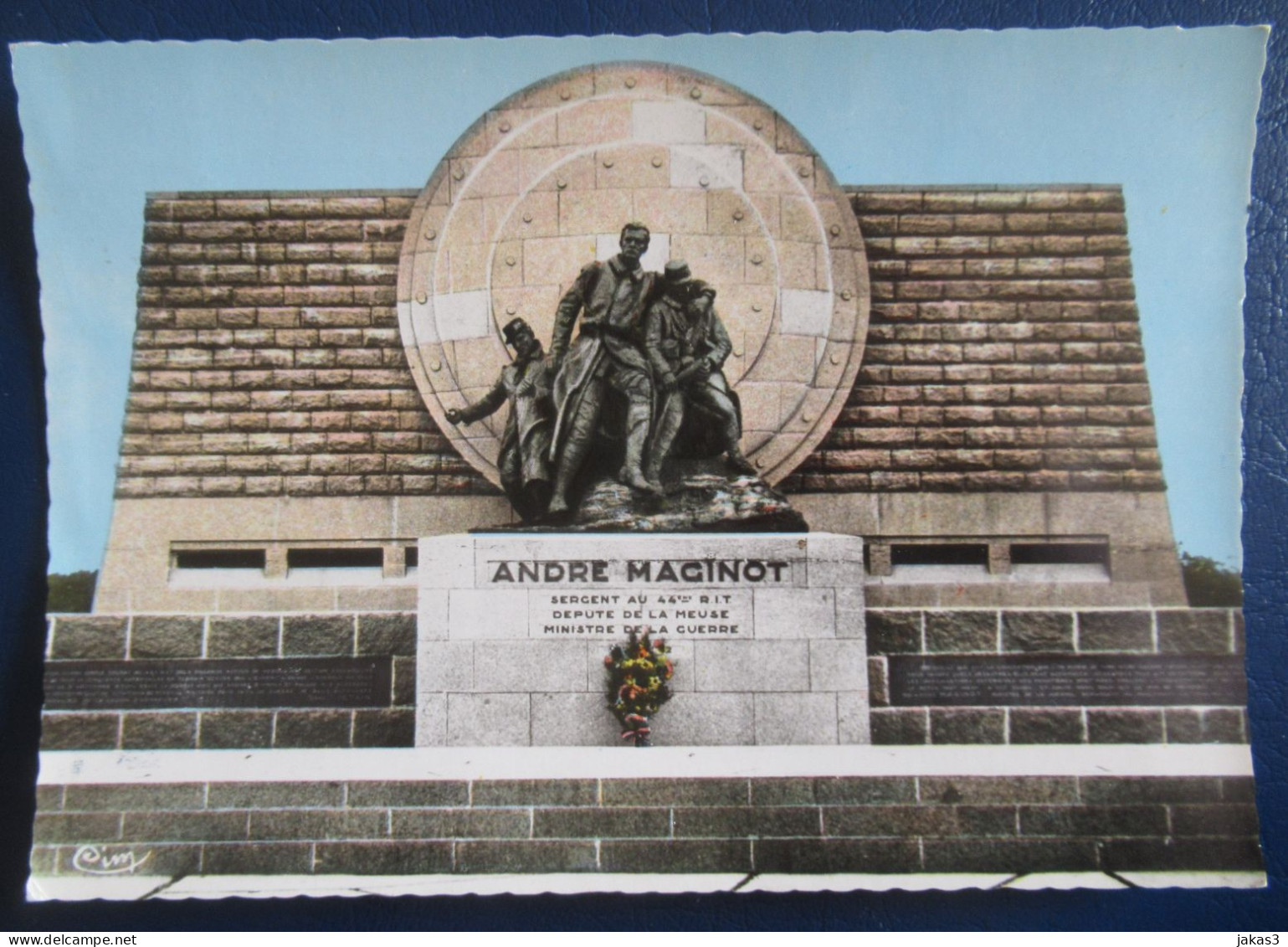 CPSM  CARTE POSTALE  MONUMENT ANDRÉ MAGINOT  - VERDUN  ( MEUSE - 55   ) - Patriottiche