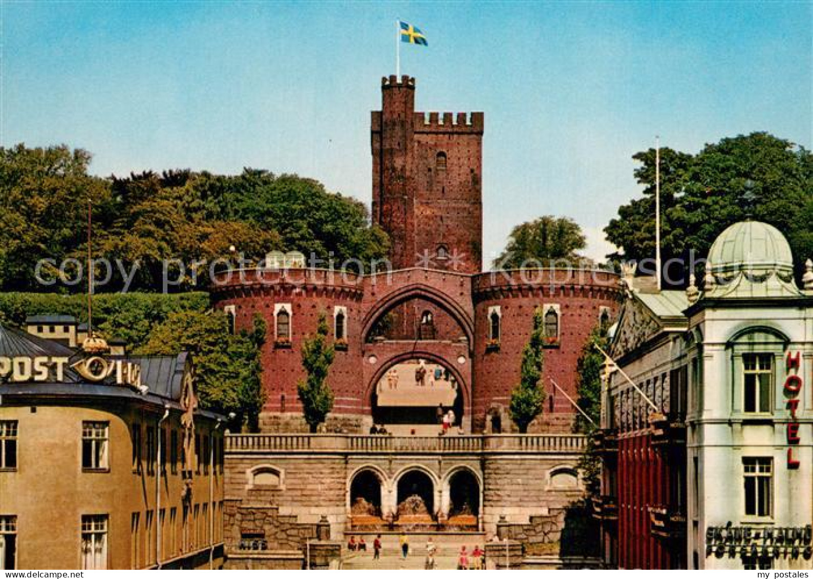 73779273 Haelsingborg Sweden Schlossturm Und Terrasse Koenig Oscar II  - Schweden