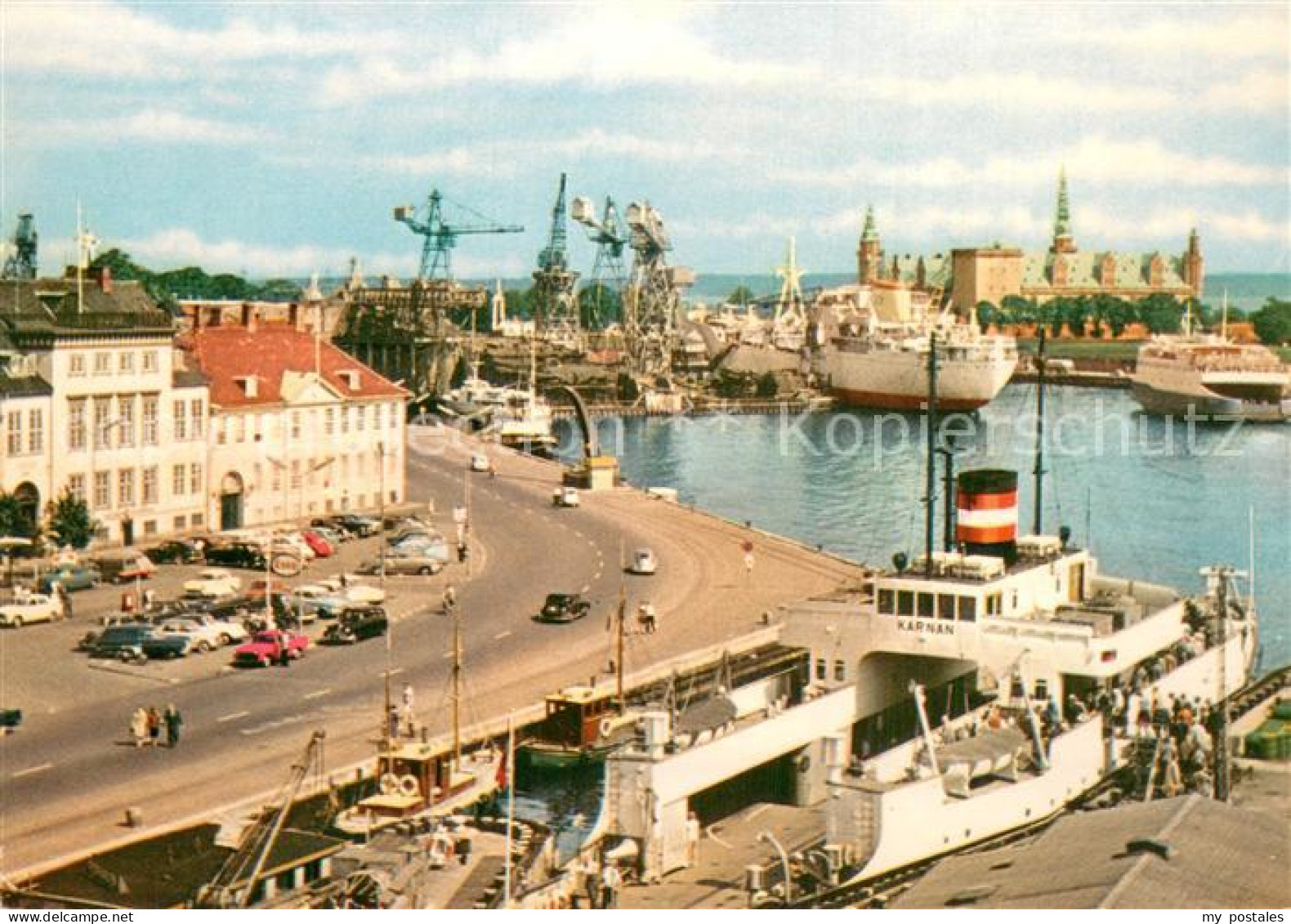 73779271 Helsingor DK Harbour And Kronborg Castle  - Denemarken