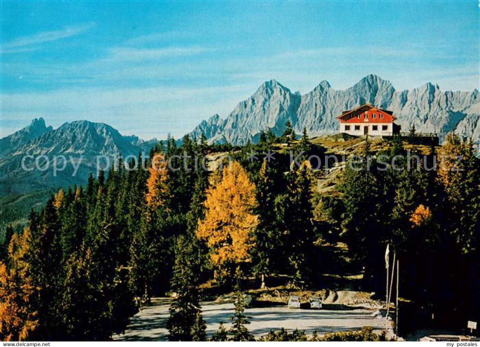 73779229 Hochwurzenhuette Mit Dachsteinsuedwaenden Und Bischofsmuetze Hochwurzen - Andere & Zonder Classificatie