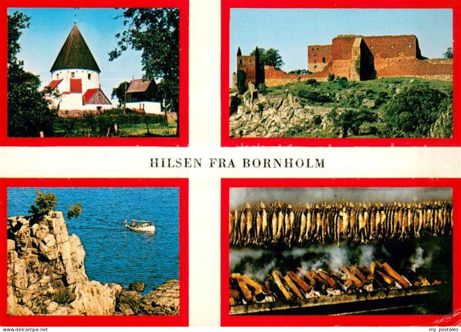 73779198 Bornholm Turm Ruine Steilkueste Fischraeucherei Bornholm - Danemark