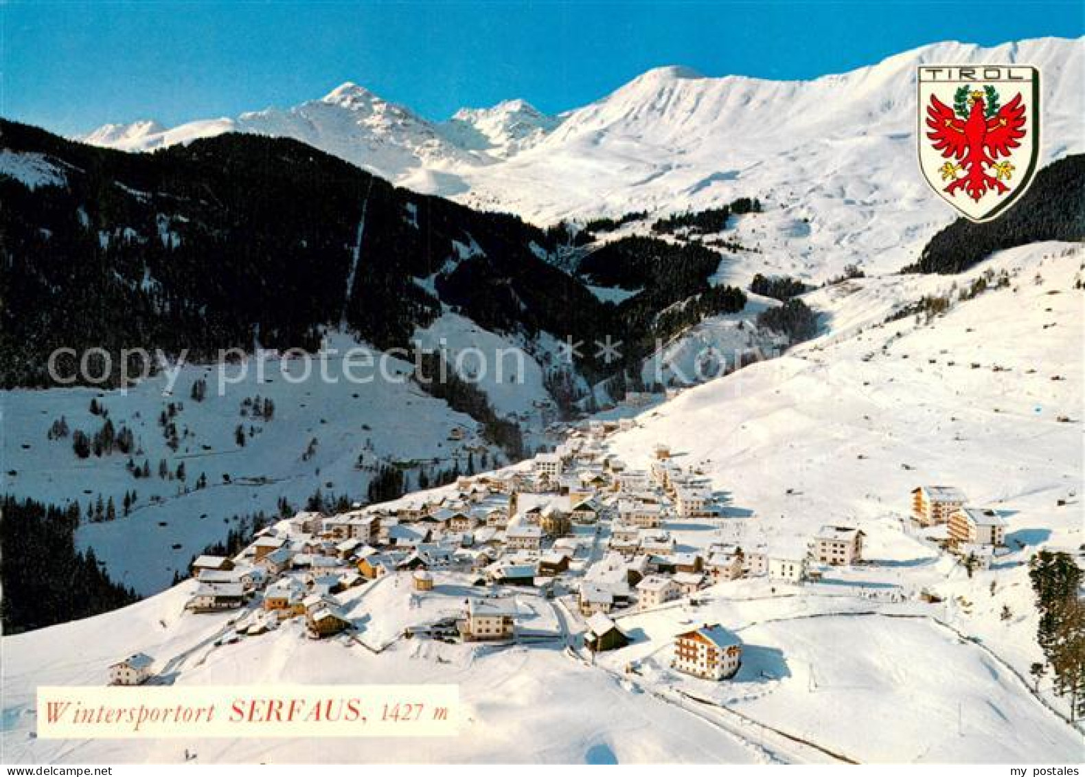 73779168 Serfaus Tirol Seilbahn Zum Koelner Haus Mit Furgler Fliegeraufnahme Ser - Otros & Sin Clasificación